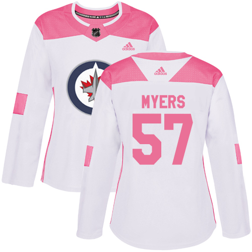 Personalized Women’s Winnipeg Jets #57 Tyler Myers White Pink Authentic Fashion Stitched NHL Jersey