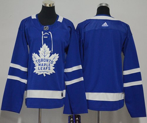 Personalized Women’s Toronto Maple Leafs Blank Blue Home Authentic Stitched NHL Jersey