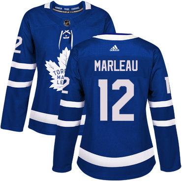 Personalized Women’s Toronto Maple Leafs #12 Patrick Marleau Blue Home Authentic Stitched NHL Jersey