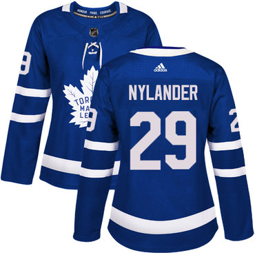 Personalized Women’s Toronto Maple Leafs #29 William Nylander Blue Home Authentic Stitched NHL Jersey