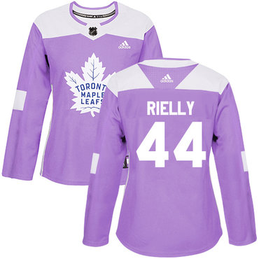 Personalized Women’s Toronto Maple Leafs #44 Morgan Rielly Purple Authentic Fights Cancer Stitched NHL Jersey