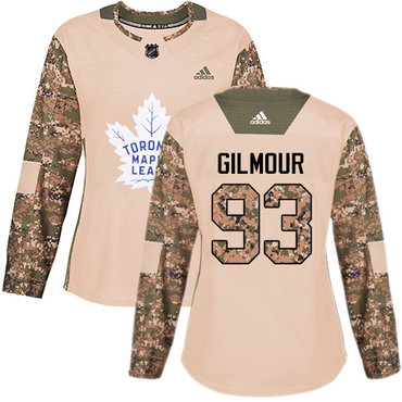 Personalized Women’s Toronto Maple Leafs #93 Doug Gilmour Camo Authentic 2017 Veterans Day Stitched NHL Jersey
