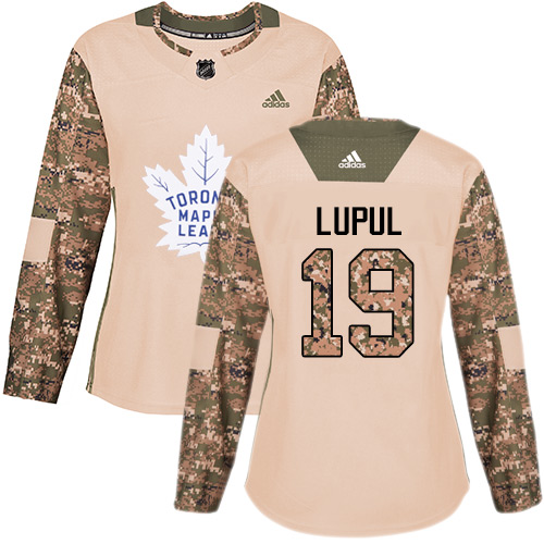 Personalized Women’s Toronto Maple Leafs #19 Joffrey Lupul Camo Authentic 2017 Veterans Day Stitched NHL Jersey