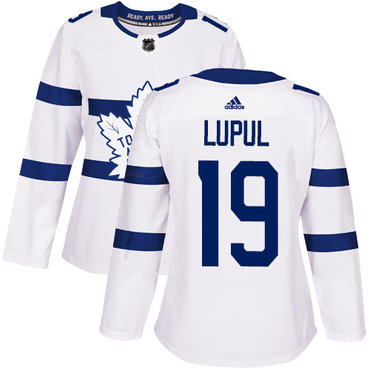 Personalized Women’s Toronto Maple Leafs #19 Joffrey Lupul White Authentic 2018 Stadium Series Stitched NHL Jersey