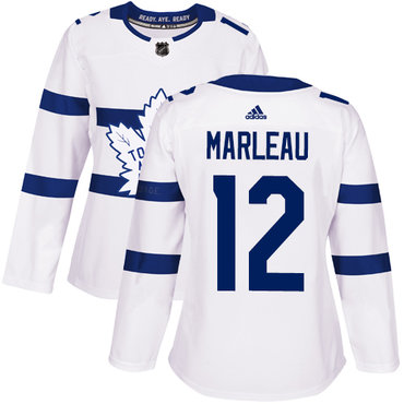 Personalized Women’s Toronto Maple Leafs #12 Patrick Marleau White Authentic 2018 Stadium Series Stitched NHL Jersey