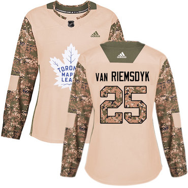 Personalized Women’s Toronto Maple Leafs #25 James Van Riemsdyk Camo Authentic 2017 Veterans Day Stitched NHL Jersey