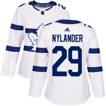 Personalized Women’s Toronto Maple Leafs #29 William Nylander White Authentic 2018 Stadium Series Stitched NHL Jersey