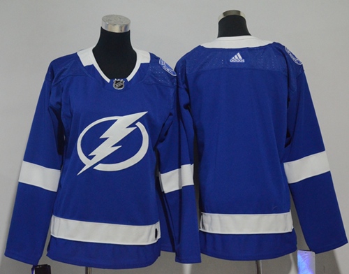 Personalized Women’s Tampa Bay Lightning Blank Blue Home Authentic Stitched NHL Jersey