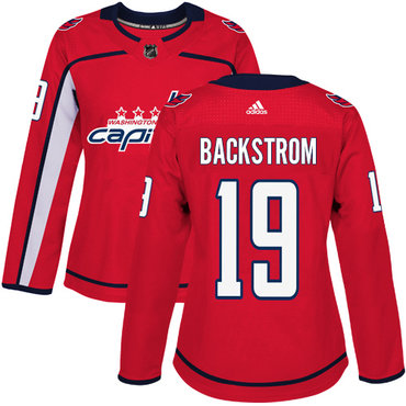 Personalized Women’s Washington Capitals #19 Nicklas Backstrom Red Home Authentic Stitched NHL Jersey