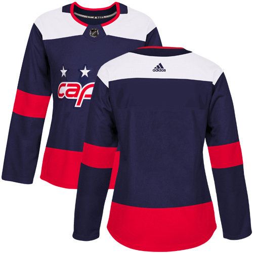Personalized Women’s Washington Capitals Blank Navy Authentic 2018 Stadium Series Stitched NHL Jersey