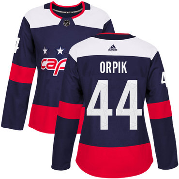 Personalized Women’s Washington Capitals #44 Brooks Orpik Navy Authentic 2018 Stadium Series Stitched NHL Jersey
