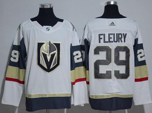 Personalized Women’s Vegas Golden Knights #29 Marc-Andre Fleury White Road Authentic Stitched NHL Jersey