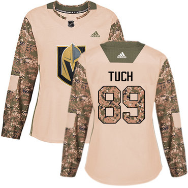 Personalized Women’s Vegas Golden Knights #89 Alex Tuch Camo Authentic 2017 Veterans Day Stitched NHL Jersey