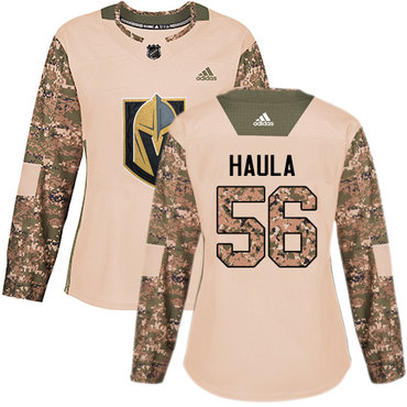 Personalized Women’s Vegas Golden Knights #56 Erik Haula Camo Authentic 2017 Veterans Day Stitched NHL Jersey