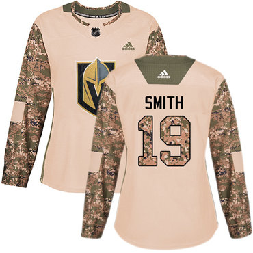 Personalized Women’s Vegas Golden Knights #19 Reilly Smith Camo Authentic 2017 Veterans Day Stitched NHL Jersey
