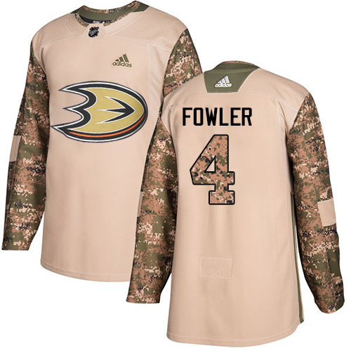 Personalized Youth Anaheim Ducks #4 Cam Fowler Camo Authentic 2017 Veterans Day Stitched NHL Jersey