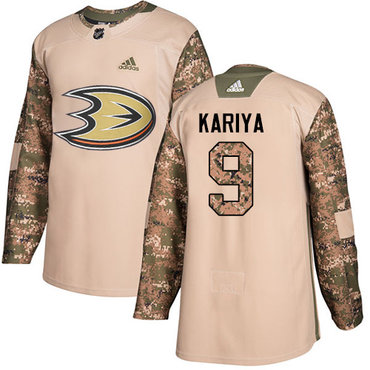 Personalized Youth Anaheim Ducks #9 Paul Kariya Camo Authentic 2017 Veterans Day Stitched NHL Jersey