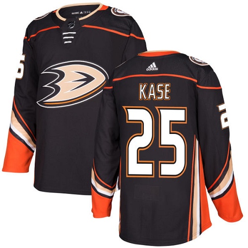 Personalized Youth Anaheim Ducks #25 Ondrej Kase Black Home Authentic Stitched NHL Jersey