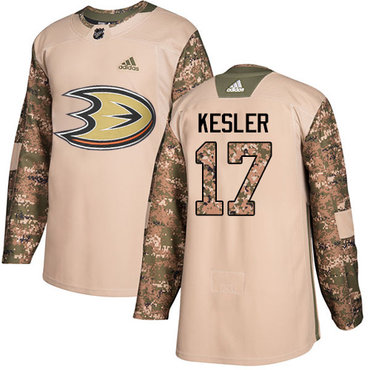 Personalized Youth Anaheim Ducks #17 Ryan Kesler Camo Authentic 2017 Veterans Day Stitched NHL Jersey
