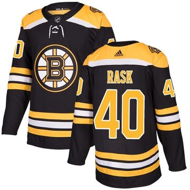 Personalized Youth Boston Bruins #40 Tuukka Rask Black Home Authentic Youth Stitched NHL Jersey