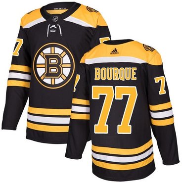 Personalized Youth Boston Bruins #77 Ray Bourque Black Home Authentic Youth Stitched NHL Jersey