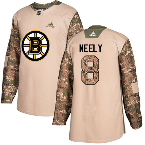 Personalized Youth Boston Bruins #8 Cam Neely Camo Authentic 2017 Veterans Day Youth Stitched NHL Jersey
