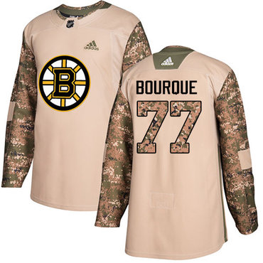 Personalized Youth Boston Bruins #77 Ray Bourque Camo Authentic 2017 Veterans Day Youth Stitched NHL Jersey
