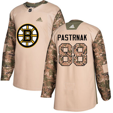 Personalized Youth Boston Bruins #88 David Pastrnak Camo Authentic 2017 Veterans Day Youth Stitched NHL Jersey