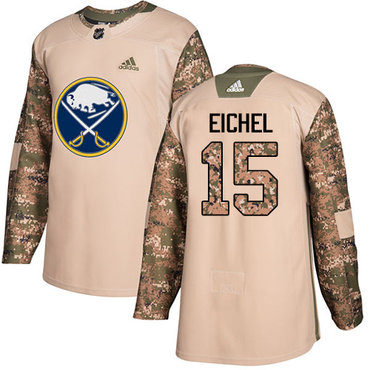 Personalized Youth Buffalo Sabres #15 Jack Eichel Camo Authentic 2017 Veterans Day Stitched NHL Jersey