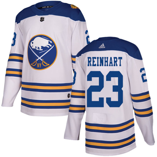 Personalized Youth Buffalo Sabres #23 Sam Reinhart White Authentic 2018 Winter Classic Stitched NHL Jersey