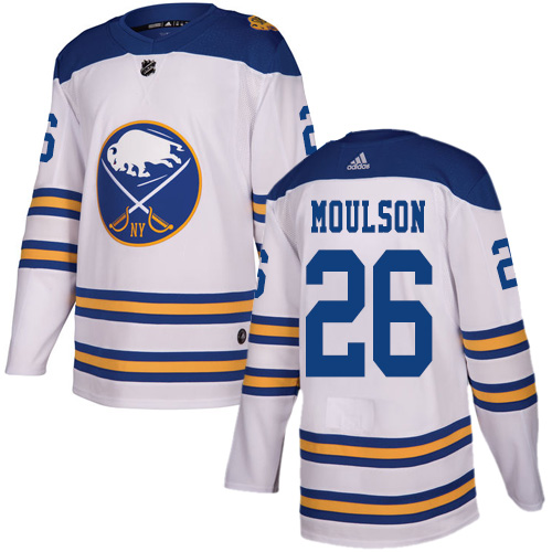 Personalized Youth Buffalo Sabres #26 Matt Moulson White Authentic 2018 Winter Classic Stitched NHL Jersey