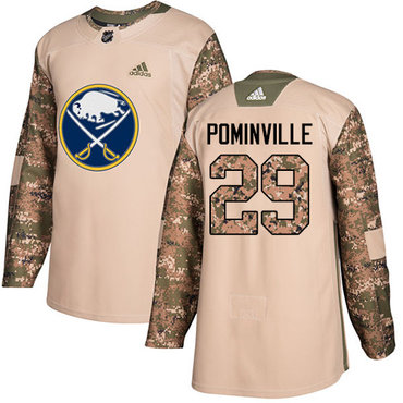 Personalized Youth Buffalo Sabres #29 Jason Pominville Camo Authentic 2017 Veterans Day Stitched NHL Jersey