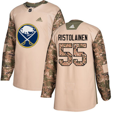 Personalized Youth Buffalo Sabres #55 Rasmus Ristolainen Camo Authentic 2017 Veterans Day Stitched NHL Jersey