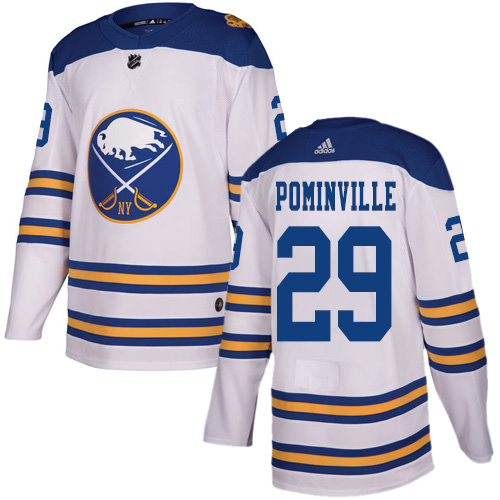 Personalized Youth Buffalo Sabres #29 Jason Pominville White Authentic 2018 Winter Classic Stitched NHL Jersey