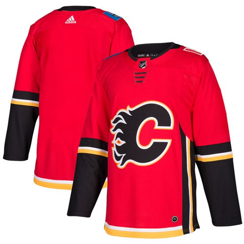 Personalized Youth Calgary Flames Blank Red Home Authentic Stitched NHL Jersey