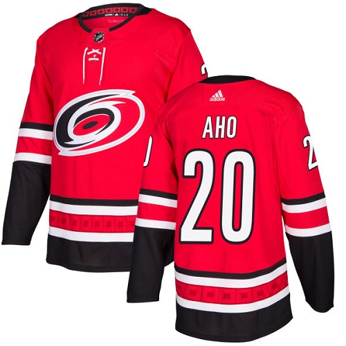 Personalized Youth Carolina Hurricanes #20 Sebastian Aho Red Home Authentic Stitched NHL Jersey