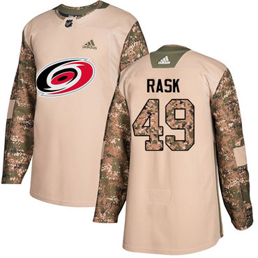 Personalized Youth Carolina Hurricanes #49 Victor Rask Camo Authentic 2017 Veterans Day Stitched NHL Jersey