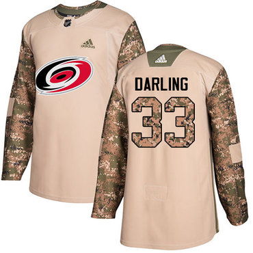 Personalized Youth Carolina Hurricanes #33 Scott Darling Camo Authentic 2017 Veterans Day Stitched NHL Jersey