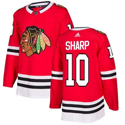 Personalized Youth Chicago Blackhawks #10 Patrick Sharp Red Home Authentic Stitched NHL Jersey
