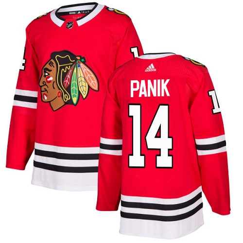 Personalized Youth Chicago Blackhawks #14 Richard Panik Red Home Authentic Stitched NHL Jersey