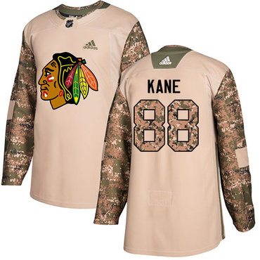 Personalized Youth Chicago Blackhawks #88 Patrick Kane Camo Authentic 2017 Veterans Day Stitched NHL Jersey