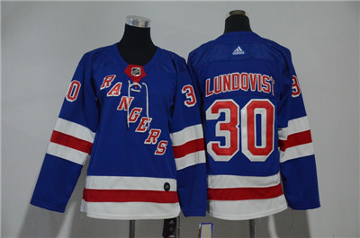 Personalized Youth Detroit Rangers #30 Henrik Lundqvist Blue Jersey