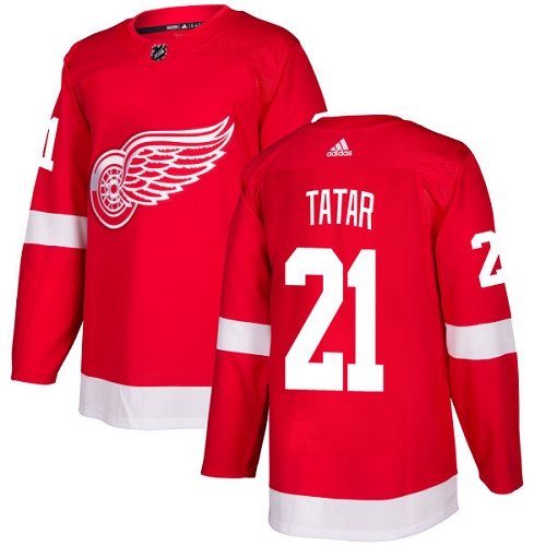 Personalized Youth Detroit Red Wings #21 Tomas Tatar Red Home Authentic Stitched NHL Jersey