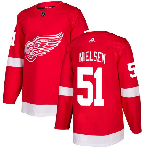 Personalized Youth Detroit Red Wings #51 Frans Nielsen Red Home Authentic Stitched NHL Jersey