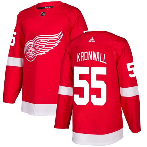 Personalized Youth Detroit Red Wings #55 Niklas Kronwall Red Home Authentic Stitched NHL Jersey