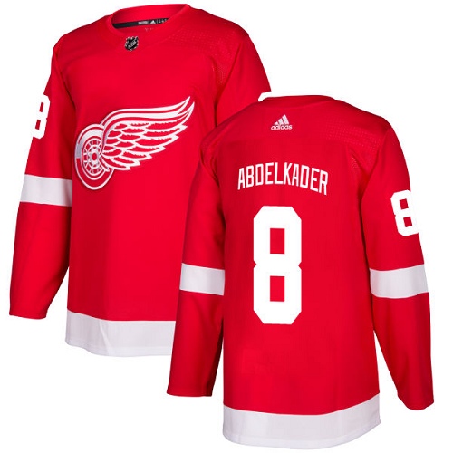 Personalized Youth Detroit Red Wings #8 Justin Abdelkader Red Home Authentic Stitched NHL Jersey