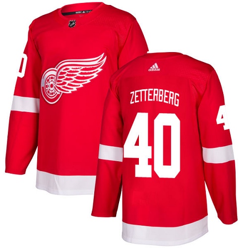 Personalized Youth Detroit Red Wings #40 Henrik Zetterberg Red Home Authentic Stitched NHL Jersey