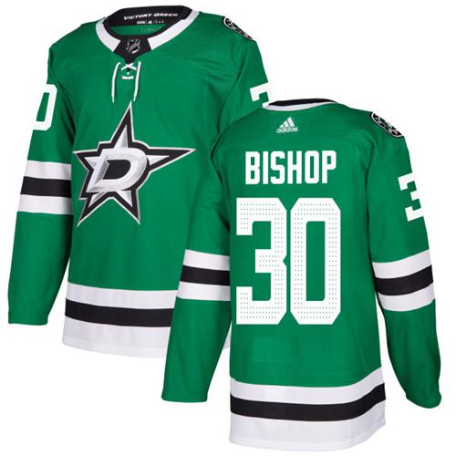 Personalized Youth Dallas Stars #30 Ben Bishop Green Home Authentic Stitched NHL Jersey