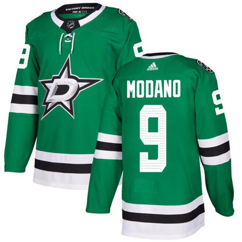 Personalized Youth Dallas Stars #9 Mike Modano Green Home Authentic Stitched NHL Jersey