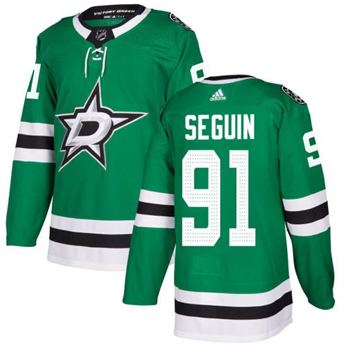 Personalized Youth Dallas Stars #91 Tyler Seguin Green Home Authentic Stitched NHL Jersey